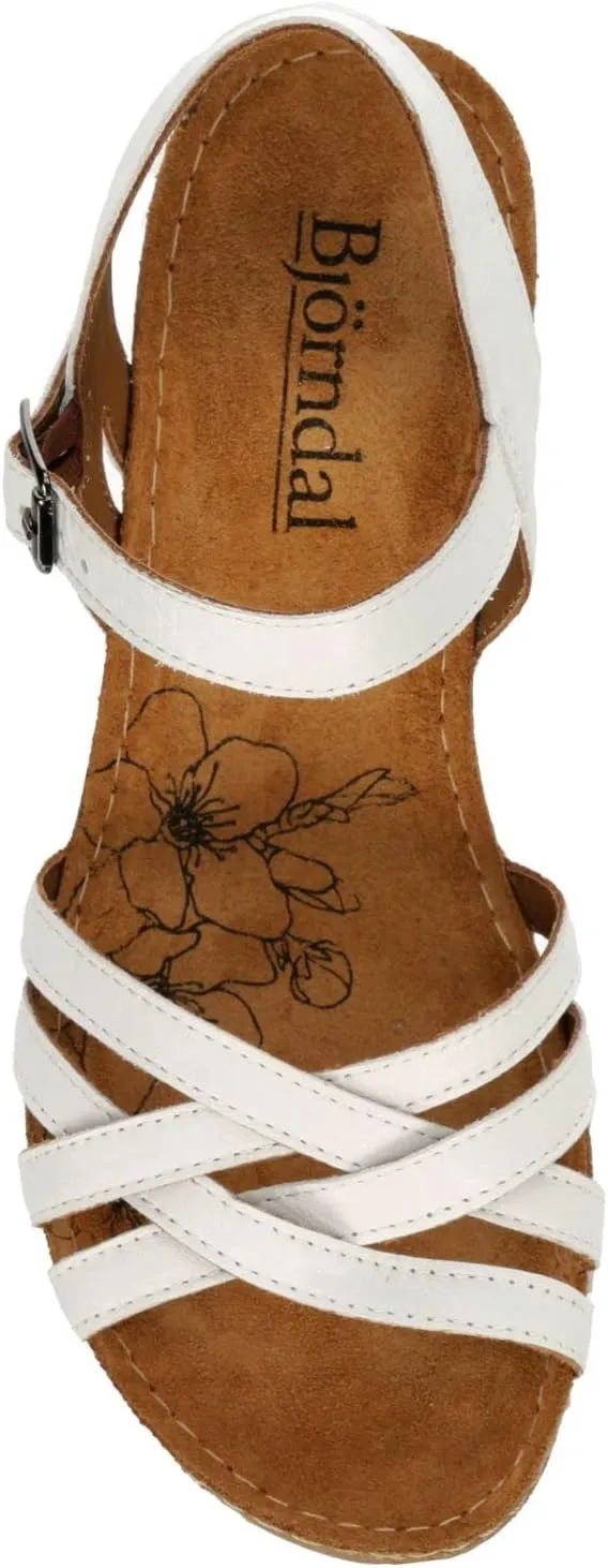 Lily - Women's Strappy Open Toe Gladiator Cork Low Wedge Sandals