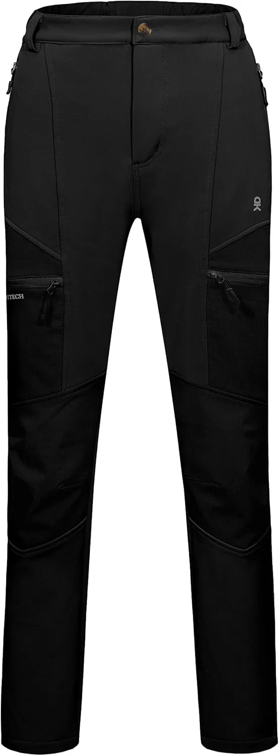 Little Donkey Andy Women's Ski Softshell Pants, Winter Windproof Snow Pants