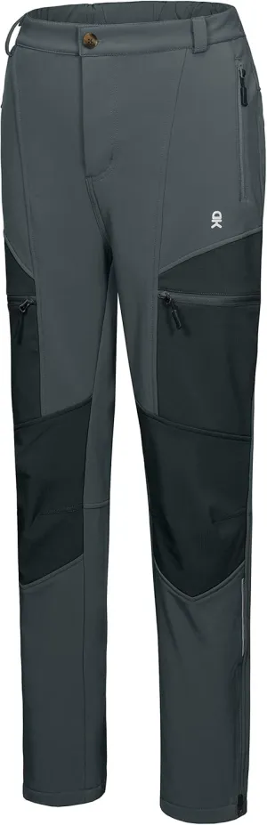 Little Donkey Andy Women's Ski Softshell Pants, Winter Windproof Snow Pants