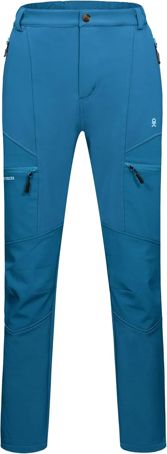 Little Donkey Andy Women's Ski Softshell Pants, Winter Windproof Snow Pants