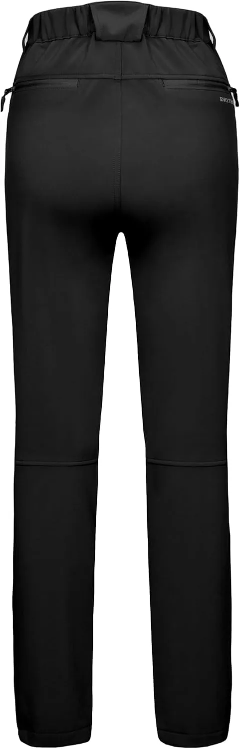 Little Donkey Andy Women's Ski Softshell Pants, Winter Windproof Snow Pants