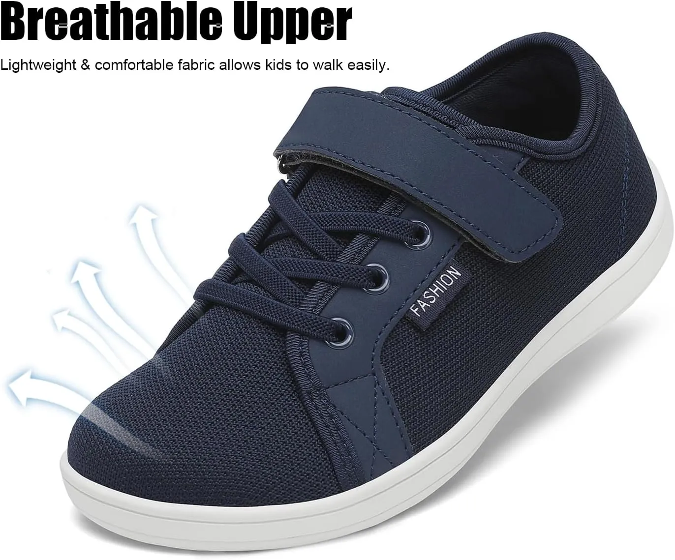 Little/Big Kids Barefoot Shoes Boys Breathable Walking Sneakers Girls Lightweight Wide Toe Box Shoes for Indoor Outdoor