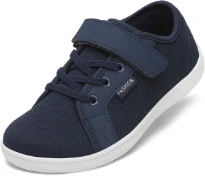 Little/Big Kids Barefoot Shoes Boys Breathable Walking Sneakers Girls Lightweight Wide Toe Box Shoes for Indoor Outdoor