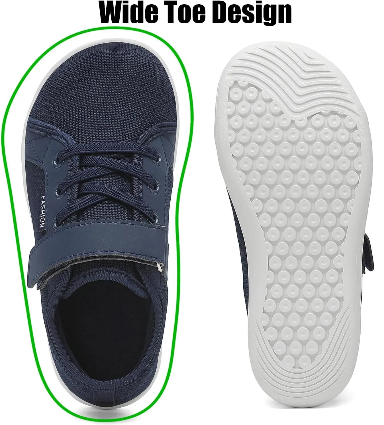 Little/Big Kids Barefoot Shoes Boys Breathable Walking Sneakers Girls Lightweight Wide Toe Box Shoes for Indoor Outdoor