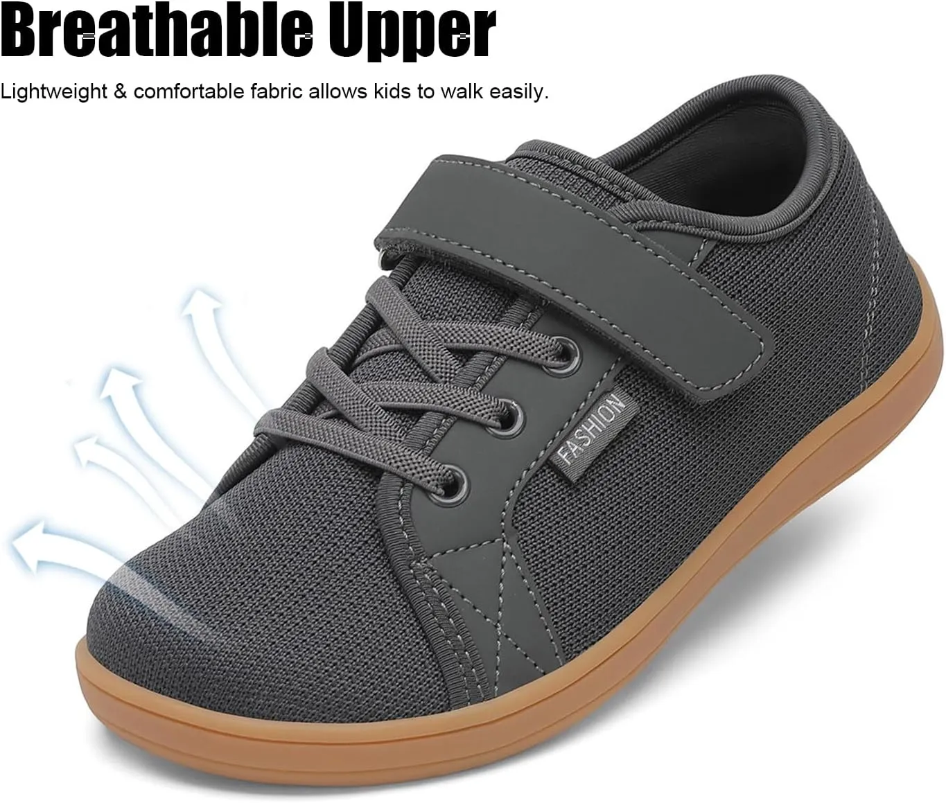Little/Big Kids Barefoot Shoes Boys Breathable Walking Sneakers Girls Lightweight Wide Toe Box Shoes for Indoor Outdoor