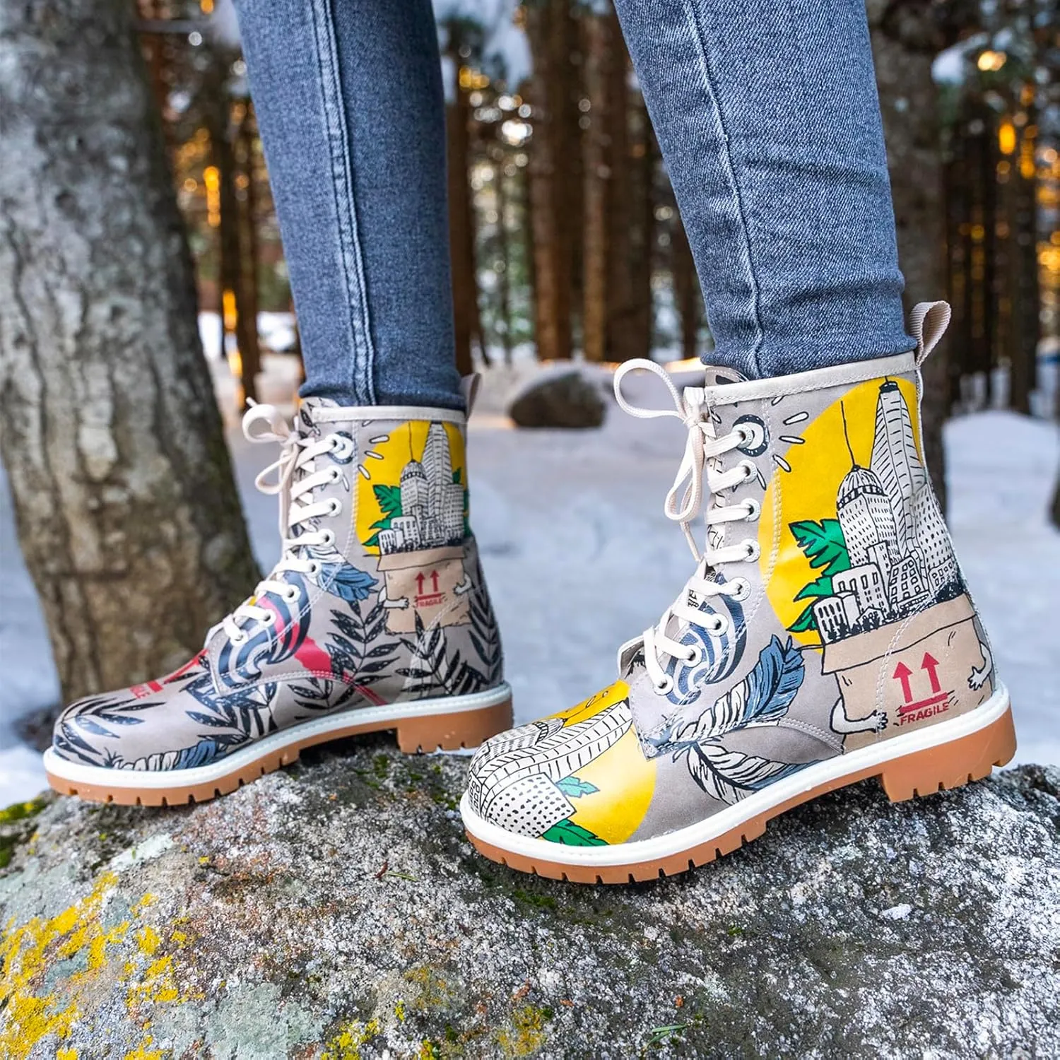 Long Boots for Women – Vegan Leather and Unique Design Womens Winter Boots
