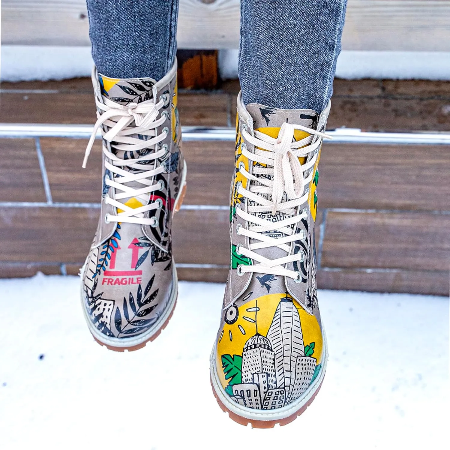Long Boots for Women – Vegan Leather and Unique Design Womens Winter Boots