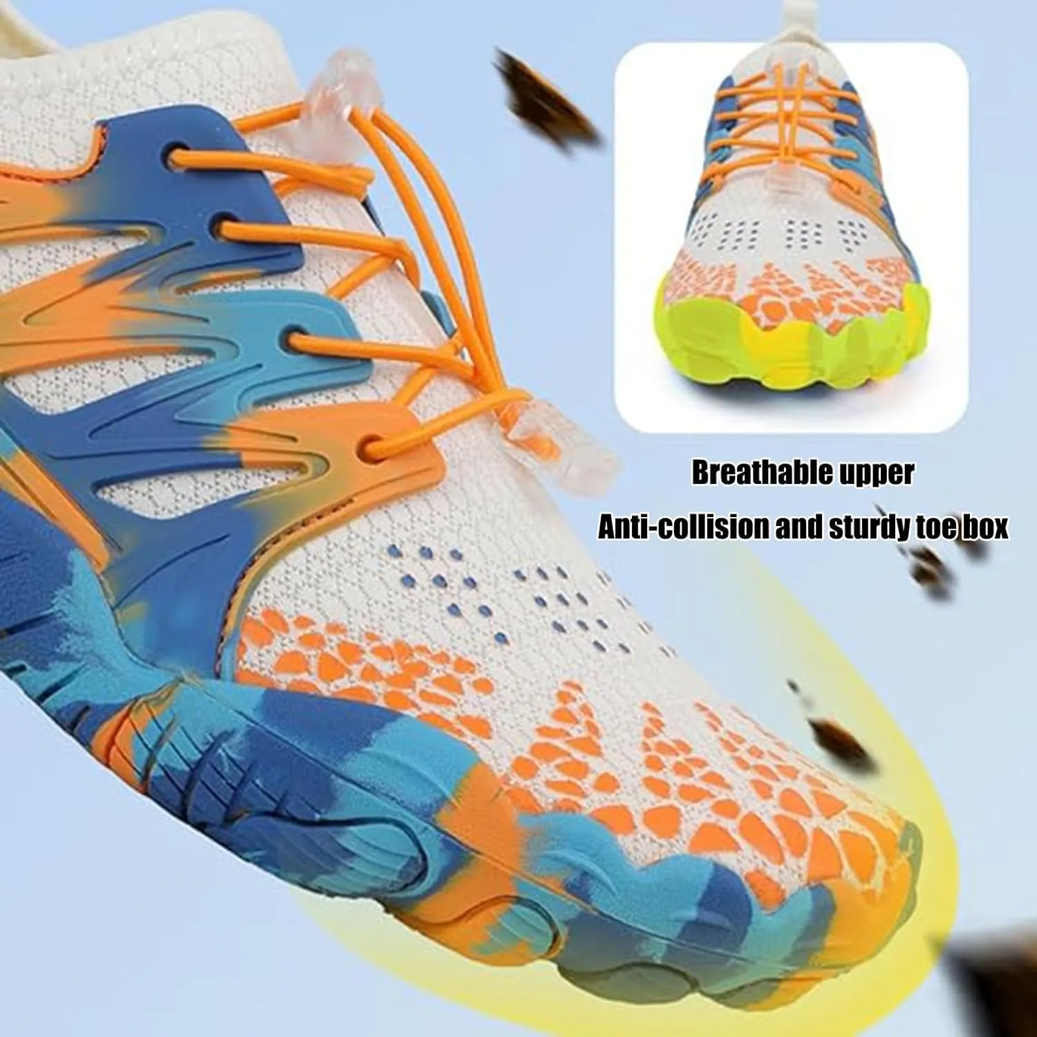 Low Top Non-Slip Barefoot Shoes,Comfortable Breathable Trail Running Shoes,Lightweight Waterproof Wide Toe Zero Drop Shoes,for Running Hiking Yoga Boxing Fitness