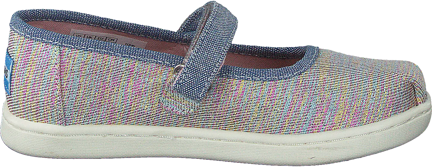 Mary Jane Tiny Pink Multi Twill Glimmer