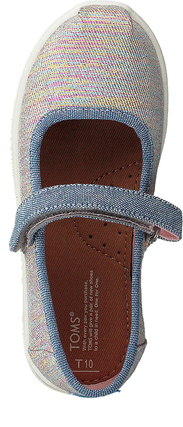 Mary Jane Tiny Pink Multi Twill Glimmer