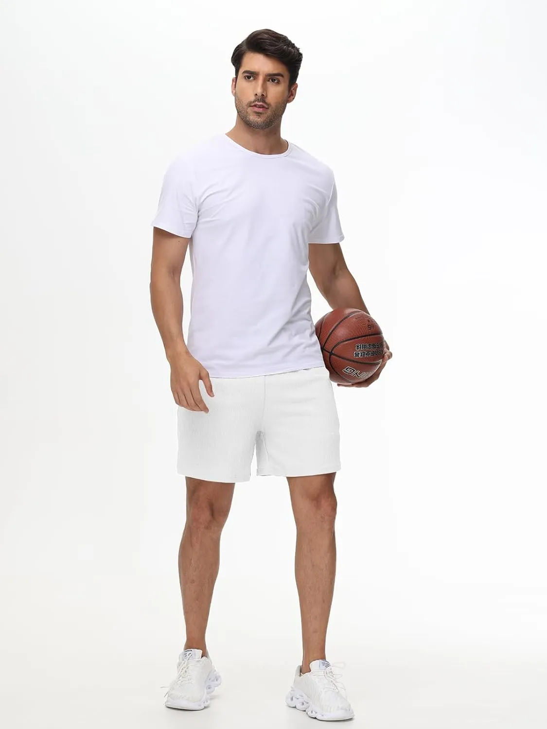 Men's 2-Pack Double Layer Running Shorts, Breathable Workout Gym Training Athletic Jogger Shorts with Phone Pockets‌