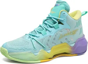 Men's Fashion Basketball Shoes Sneakers Women's High Top Breathable Tennis Running Shoes Comfortable Non-Slip Arch Support Team Training Shoes