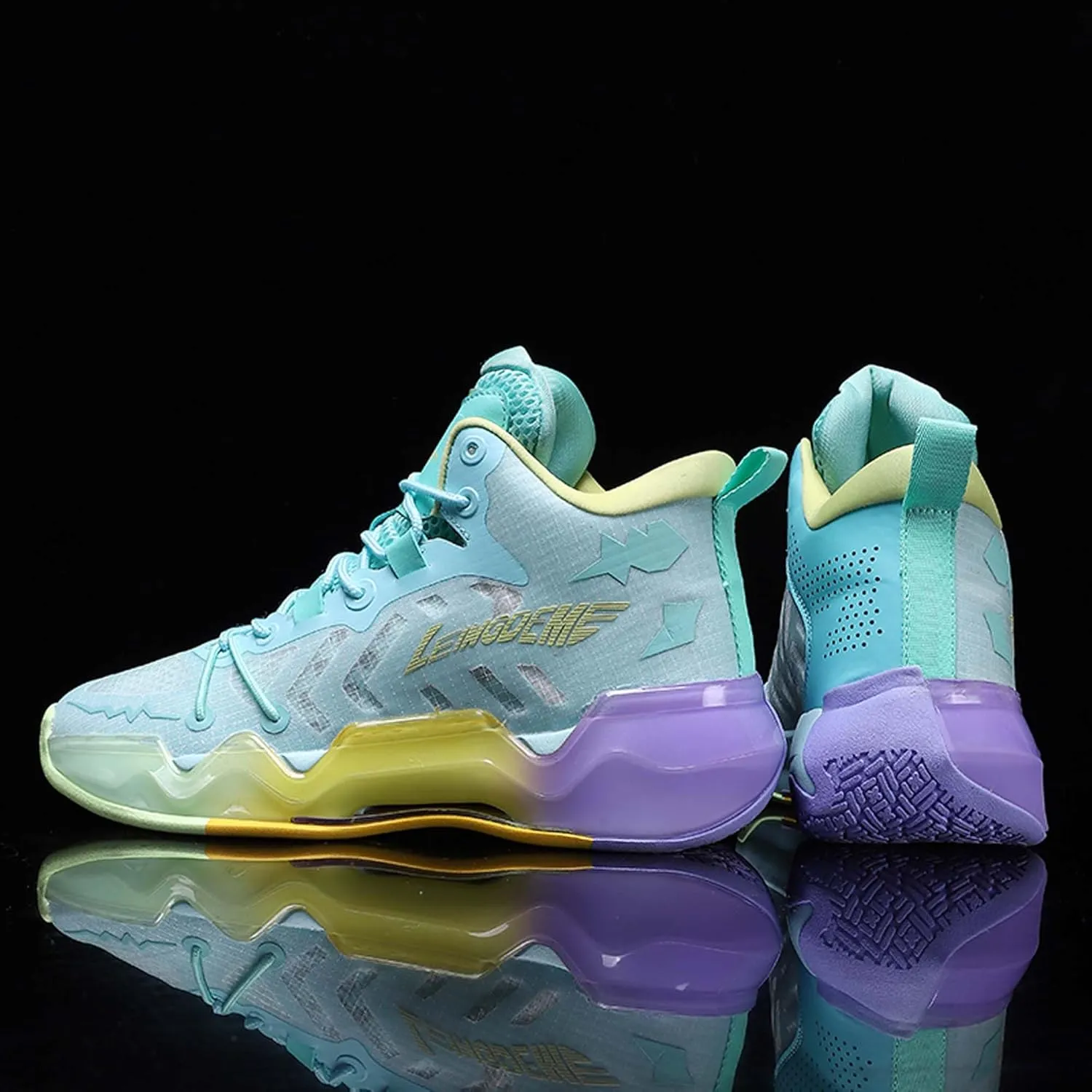 Men's Fashion Basketball Shoes Sneakers Women's High Top Breathable Tennis Running Shoes Comfortable Non-Slip Arch Support Team Training Shoes
