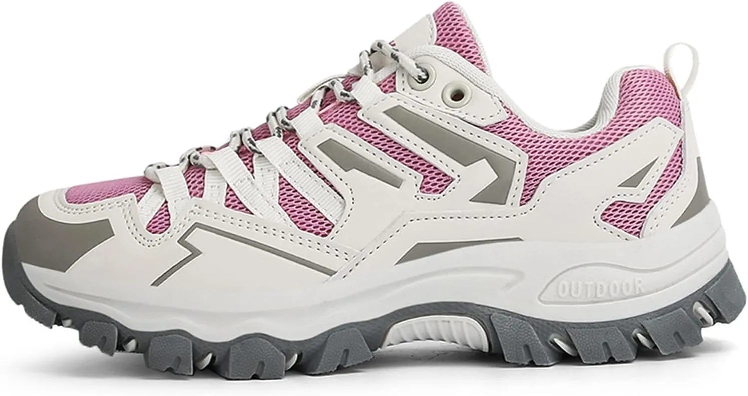 Men's Hiking Shoes Low-Top Walking Sneakers for Women Outdoor Lightweight Trail Shoes Anti-slip