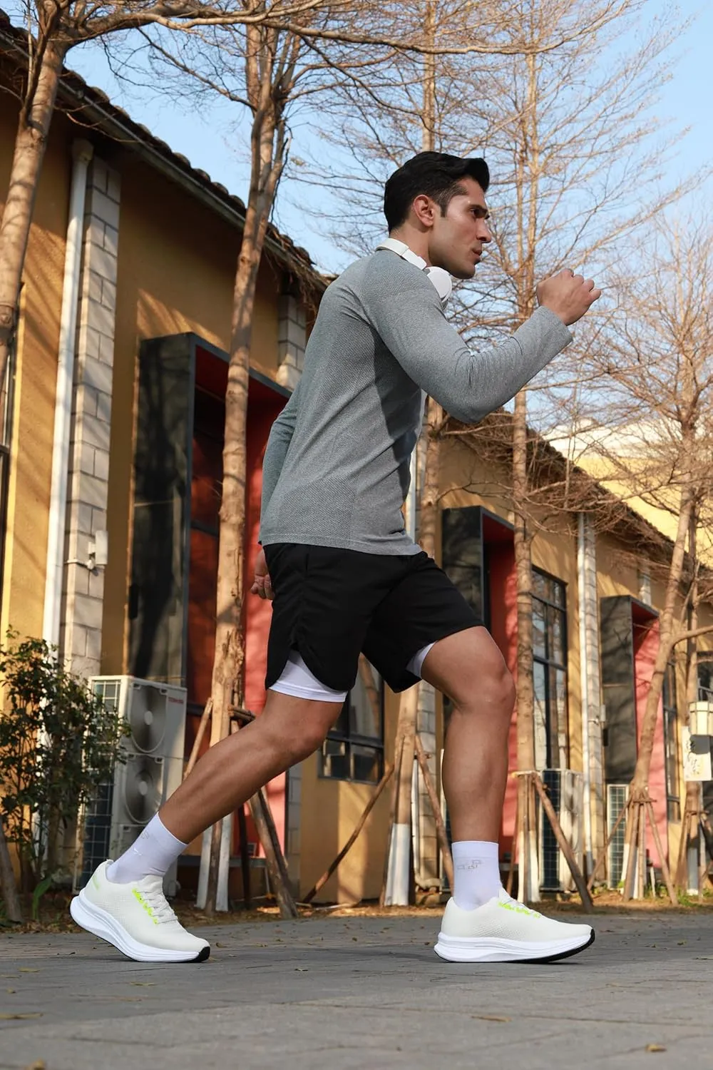 Men's Running Shoes-Breathable Walking Non-Slip Athletic Sneakers Lightweight Gym Comfortable Tennis Road Sneaker Training Shoe Men with Boxes