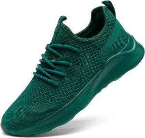 Men's Running Walking Shoes Sneakers Tennis Fitness Athletic Shoes Non Slip On Sports Casual Workout Shoe Lightweight Comfortable Gym Fashion Breathable Mesh Trainer