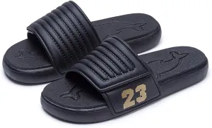 Men's Sport Slide Sandals, Flexible Midsole, Casual Beach Slides