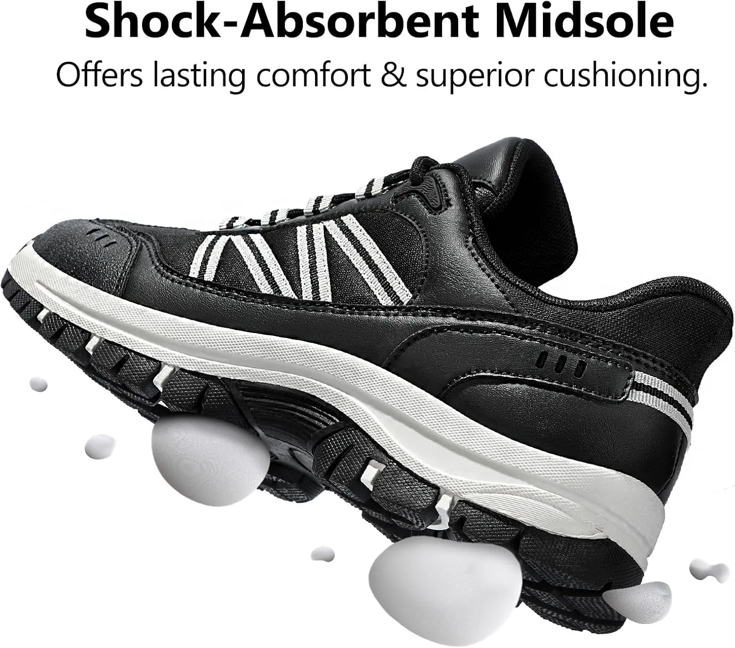 Men's Walking Shoes Fashion Tennis Casual Hiking Lace-Up Comfortable Sneakers