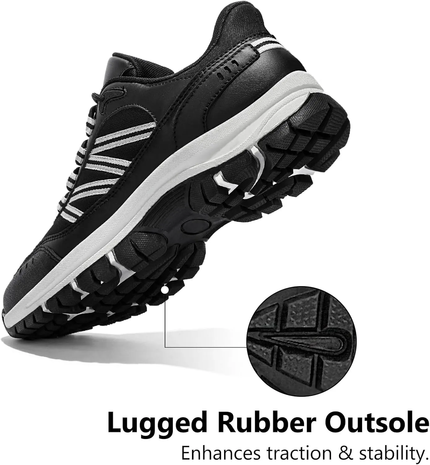 Men's Walking Shoes Fashion Tennis Casual Hiking Lace-Up Comfortable Sneakers