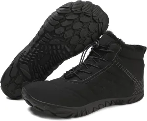 Mens Wide Shoes Toe Box Winter Cross Trainer Minimalist Anti Skid Shoes for Women Cotton Boots Sneakers Outdoor Ankle Boots Brown Black Green White