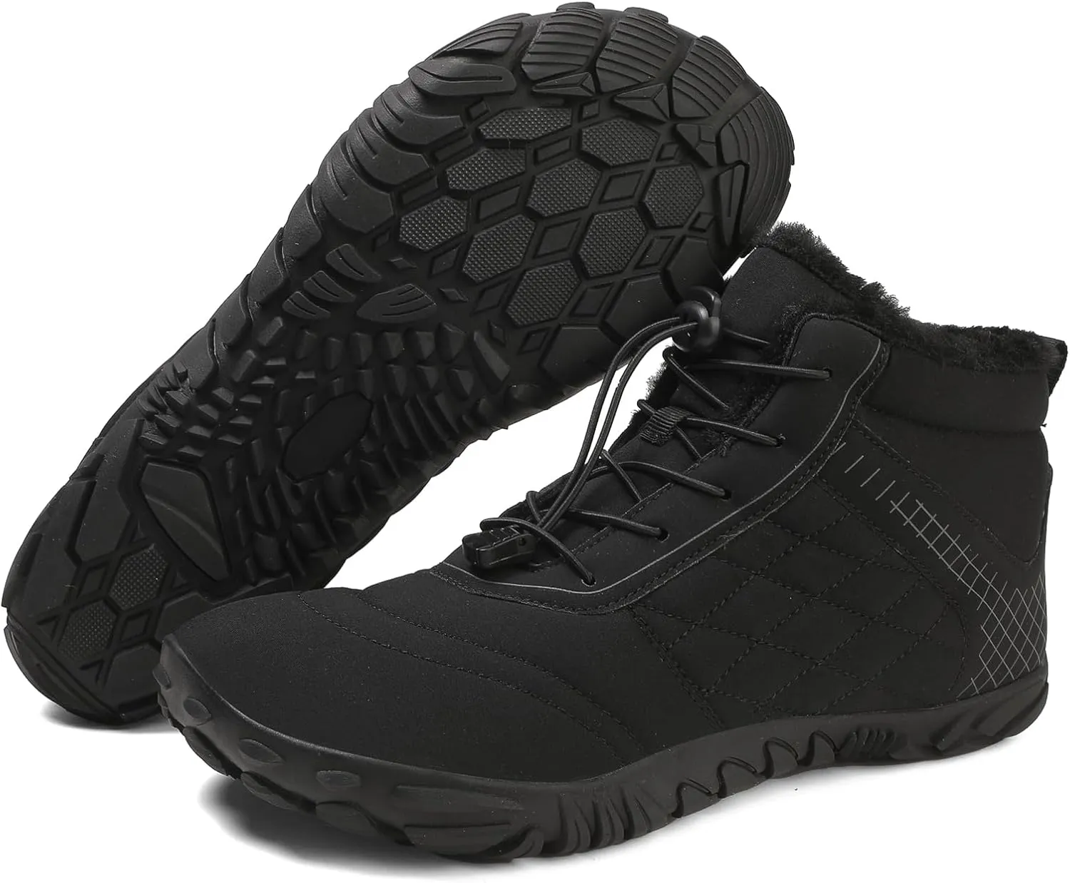 Mens Wide Shoes Toe Box Winter Cross Trainer Minimalist Anti Skid Shoes for Women Cotton Boots Sneakers Outdoor Ankle Boots Brown Black Green White