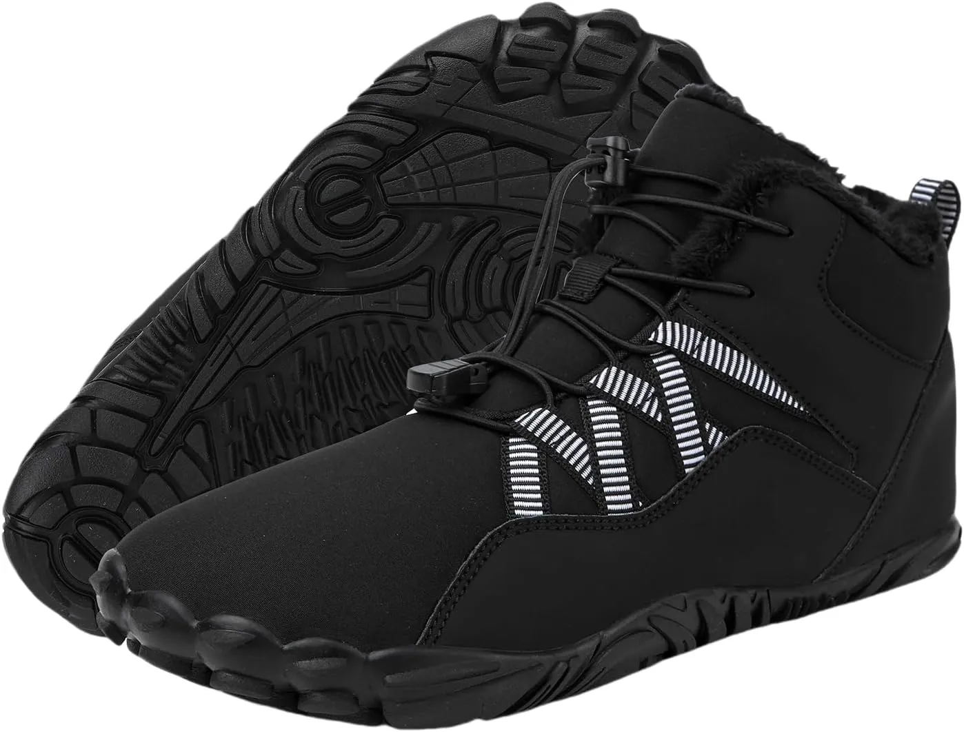 Mens Womens Barefoot Minimalist Shoes Winter Boots Zero Drop Sole Trail Running Sneakers Snow Wide Toe Box Barefoot Boots Unisex