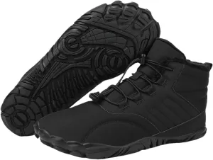 Mens Womens Barefoot Minimalist Shoes Winter Boots Zero Drop Sole Trail Running Sneakers Snow Wide Toe Box Barefoot Boots Unisex