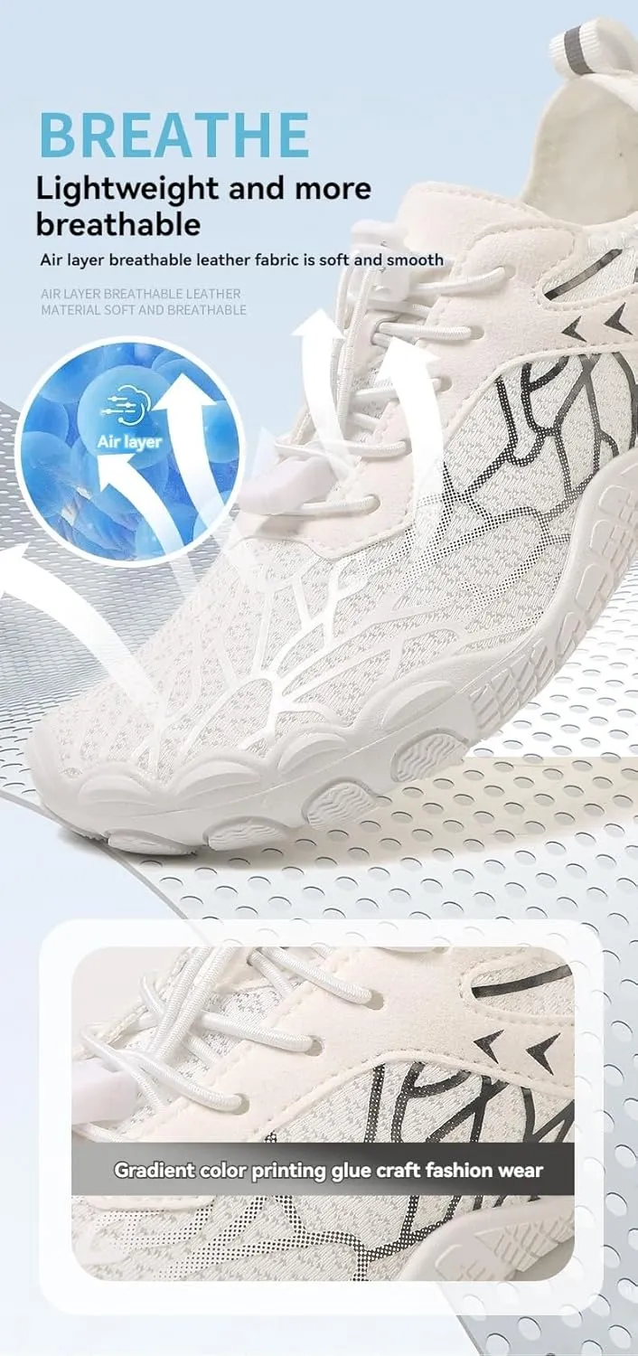 Mmoneyake Hike Barefoot Shoes Women Men Wide Toe Box Healthy & Non-Slip Barefoot Shoes Outdoor Hiking Shoe Grounded Footwear Unisex