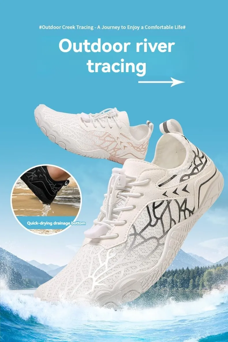 Mmoneyake Hike Barefoot Shoes Women Men Wide Toe Box Healthy & Non-Slip Barefoot Shoes Outdoor Hiking Shoe Grounded Footwear Unisex