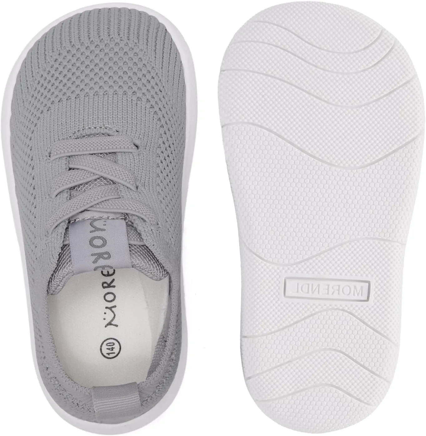 MORENDL Toddler Wide Toe Box Barefoot Shoes Baby First Walking Shoes Boys Girls Non-Slip Zero Drop Minimalist Sneakers