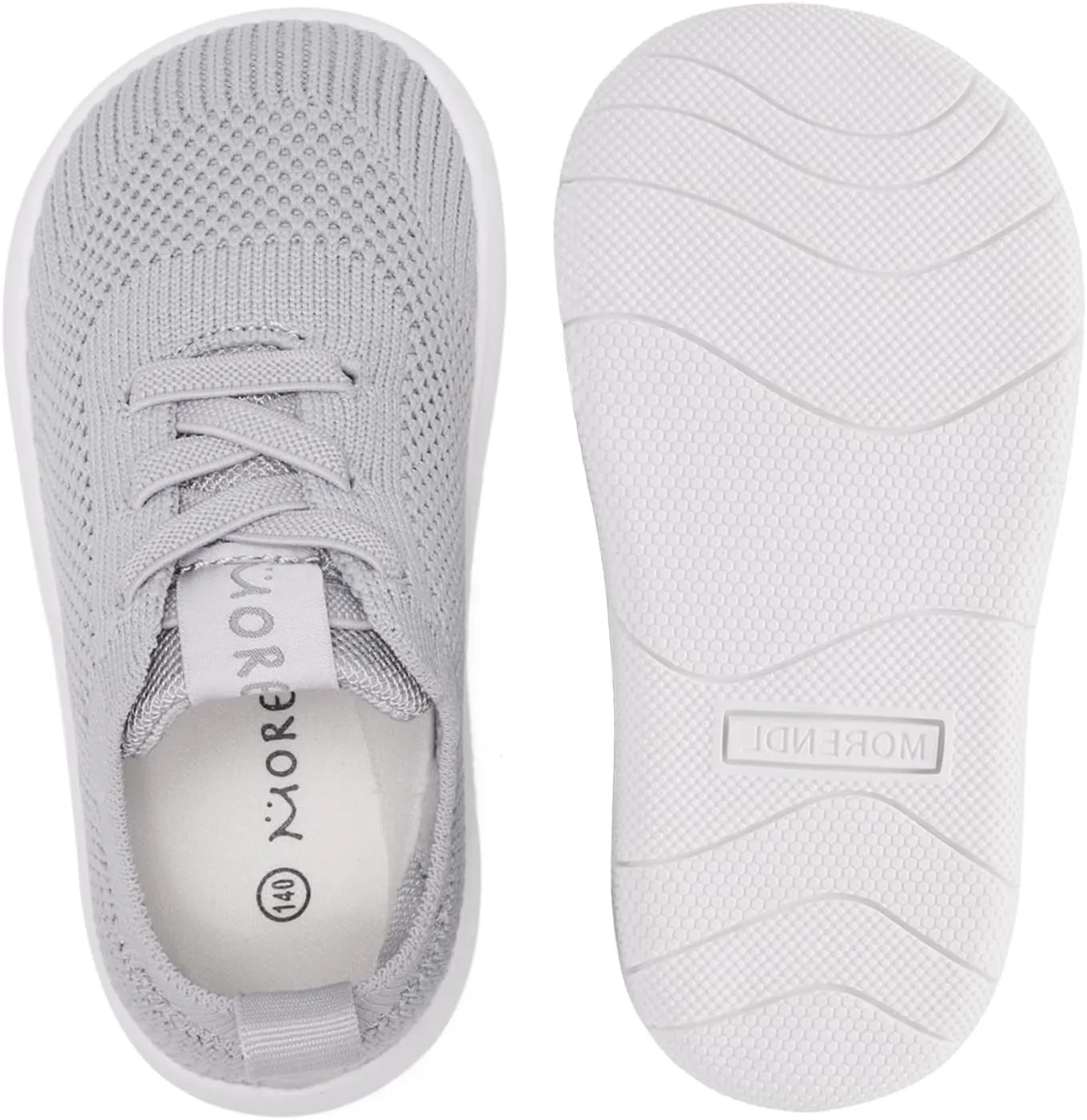 MORENDL Toddler Wide Toe Box Barefoot Shoes Baby First Walking Shoes Boys Girls Non-Slip Zero Drop Minimalist Sneakers