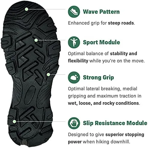 Mt. Logan II Hiking Boots Men - Suede Waterproof Trekking Shoes