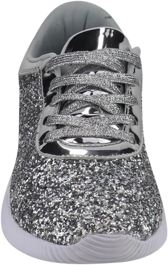 Nature Breeze Rosemarie-01 Womens Metallic Sparkling Bling Glitter Bomb Fashion Sneaker
