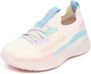 Nautica Girls Toddler Knit Slip-On Sneakers with Max Comfort Sole, Bungee Closure, Tennis Running Shoes for School and Play (Toddler/Little Kid)