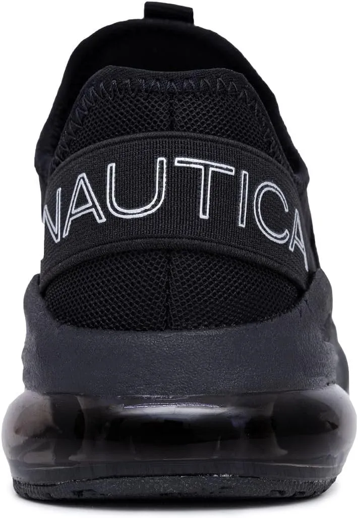 NAUTICA Kid's Casual Air Bubble Fashion Sneakers -Walking Shoes-Lightweight Joggers- Boys-Girls- Bungee Slip-On/Lace Up- Little Kid/Big Kid