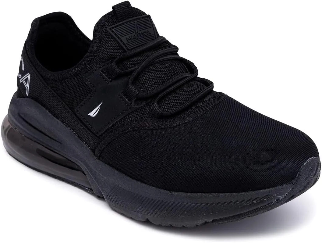 NAUTICA Kid's Casual Air Bubble Fashion Sneakers -Walking Shoes-Lightweight Joggers- Boys-Girls- Bungee Slip-On/Lace Up- Little Kid/Big Kid
