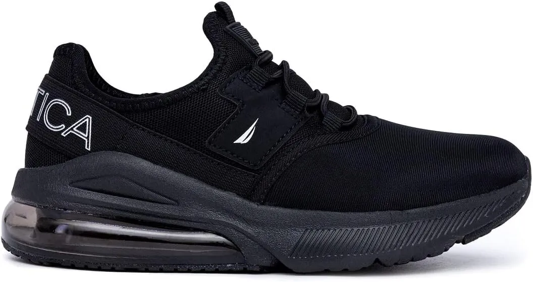 NAUTICA Kid's Casual Air Bubble Fashion Sneakers -Walking Shoes-Lightweight Joggers- Boys-Girls- Bungee Slip-On/Lace Up- Little Kid/Big Kid