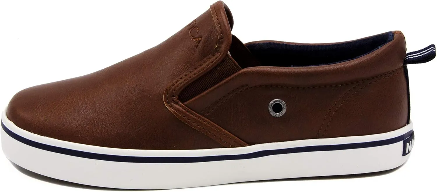 Nautica Kid's Slip-On Casual Shoe Athletic Sneaker - Youth-Toddler Akeley | Boy - Girl | (Big Kid/Little Kid/Toddler)