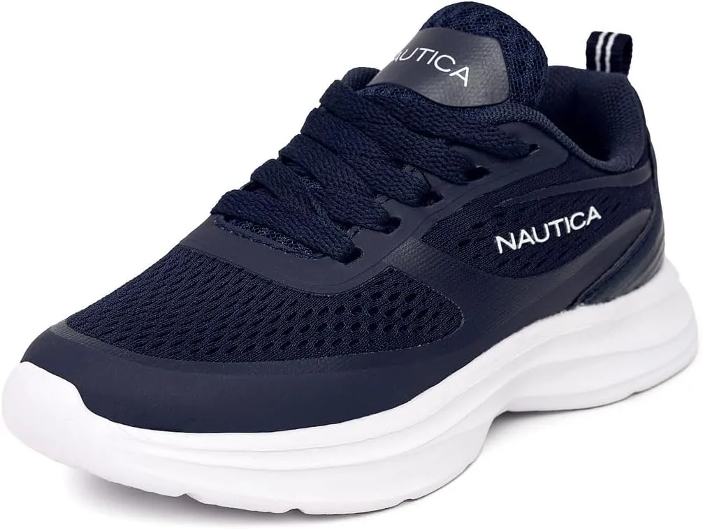 Nautica Kids Sneakers for Boys & Girls - Max Cushion Fashion Running & Walking Shoes Lace-Up/Bungee (Toddler/Little Kid/Big Kid)
