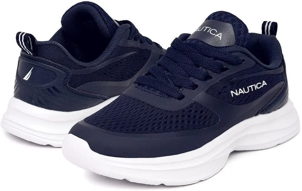 Nautica Kids Sneakers for Boys & Girls - Max Cushion Fashion Running & Walking Shoes Lace-Up/Bungee (Toddler/Little Kid/Big Kid)
