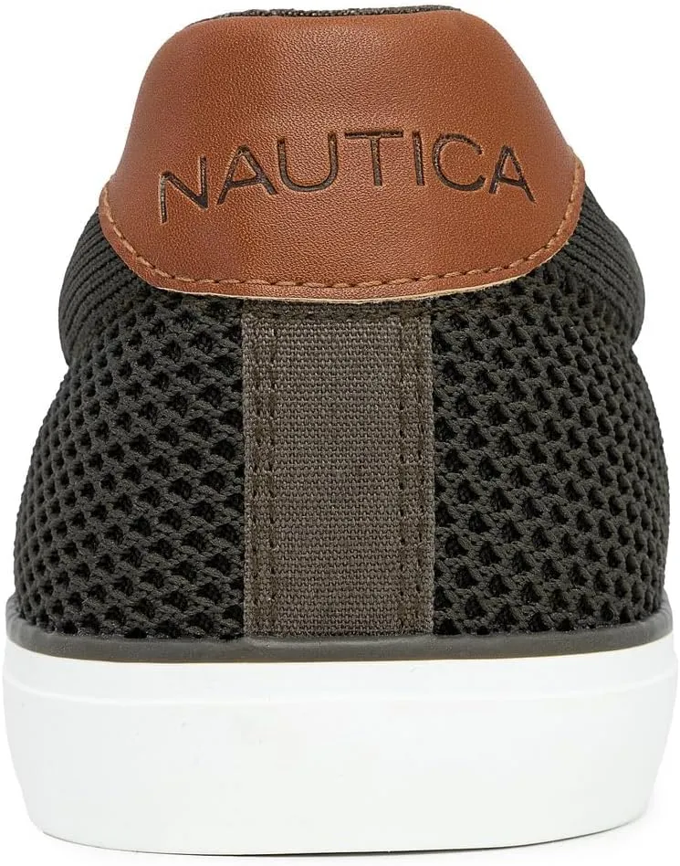 Nautica Men's Slip-On Sneakers – Breathable Knit Casual Walking Shoes, Lightweight Comfort Fashion Loafers - Kotor