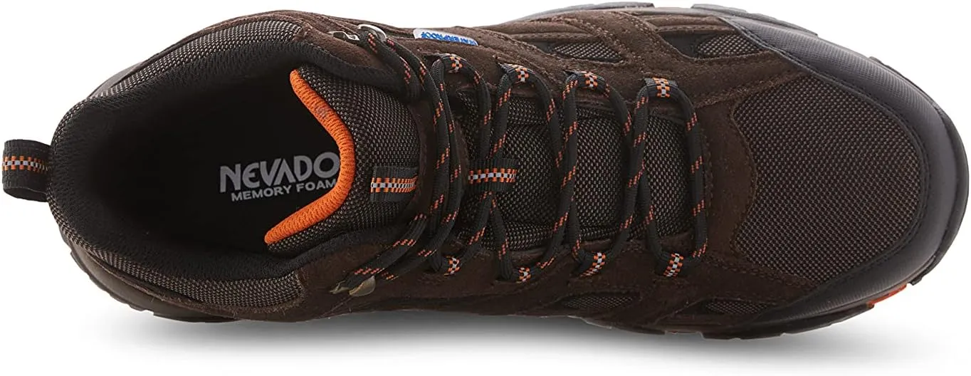 Nevados XP Men's Rubicon Waterproof Hiking Boots | Lightweight for Trail, Walking, Summer Outdoors | Comfortable w/Memory Foam | Rugged Carbon Rubber Sole