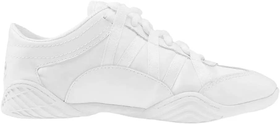Nfinity Evolution White Cheer Shoes for Youth Girls – Breathable, High-Performance Sneakers for Cheerleading and Sports – Lightweight & Built to Last