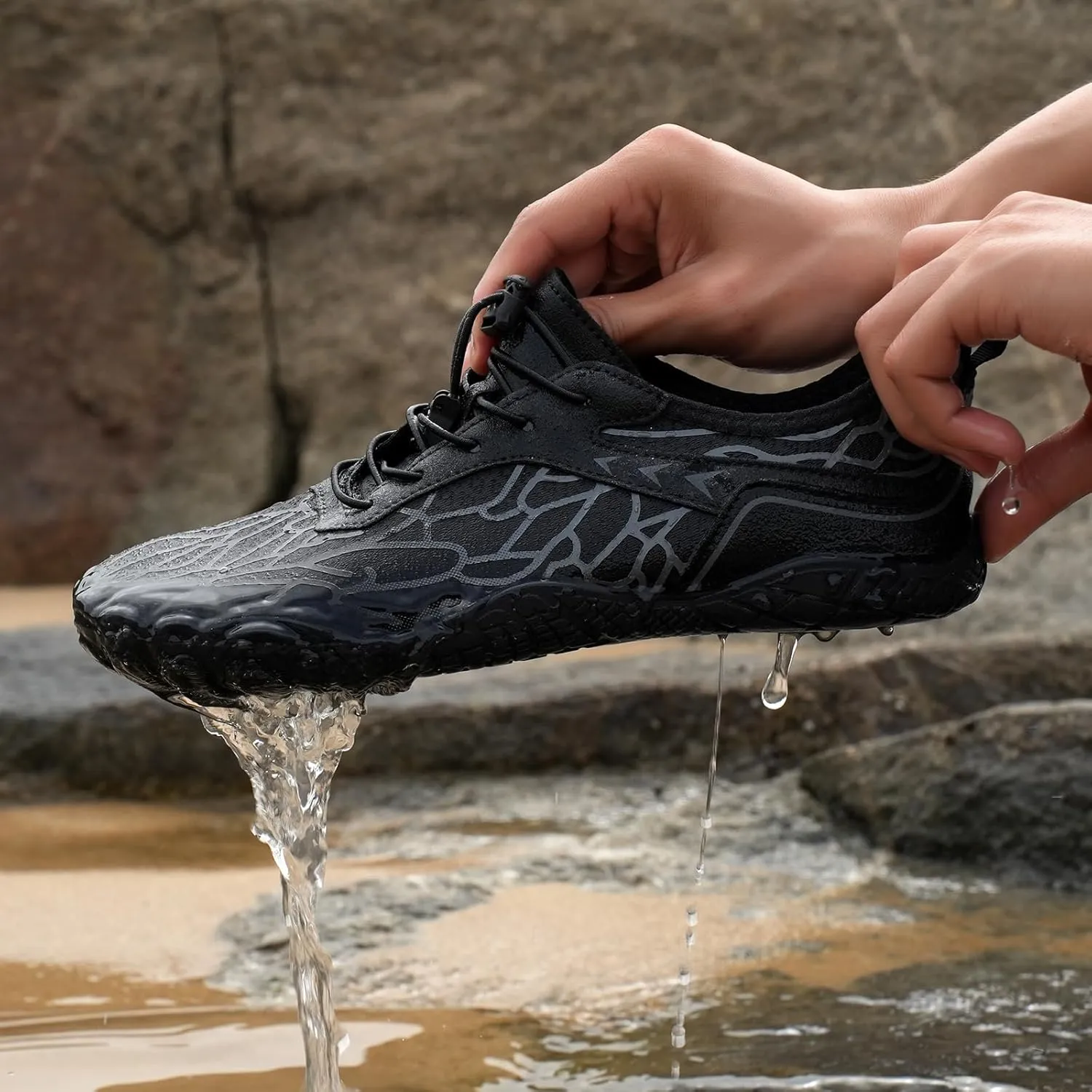 Non-Slip Barefoot Shoes Unisex, Quick Dry Waterproof Trail Running Footwear, Minimalist Zero Drop Beach Water Shoes, Outdoor Athletic Hiking Footwear with Wide Toe Box