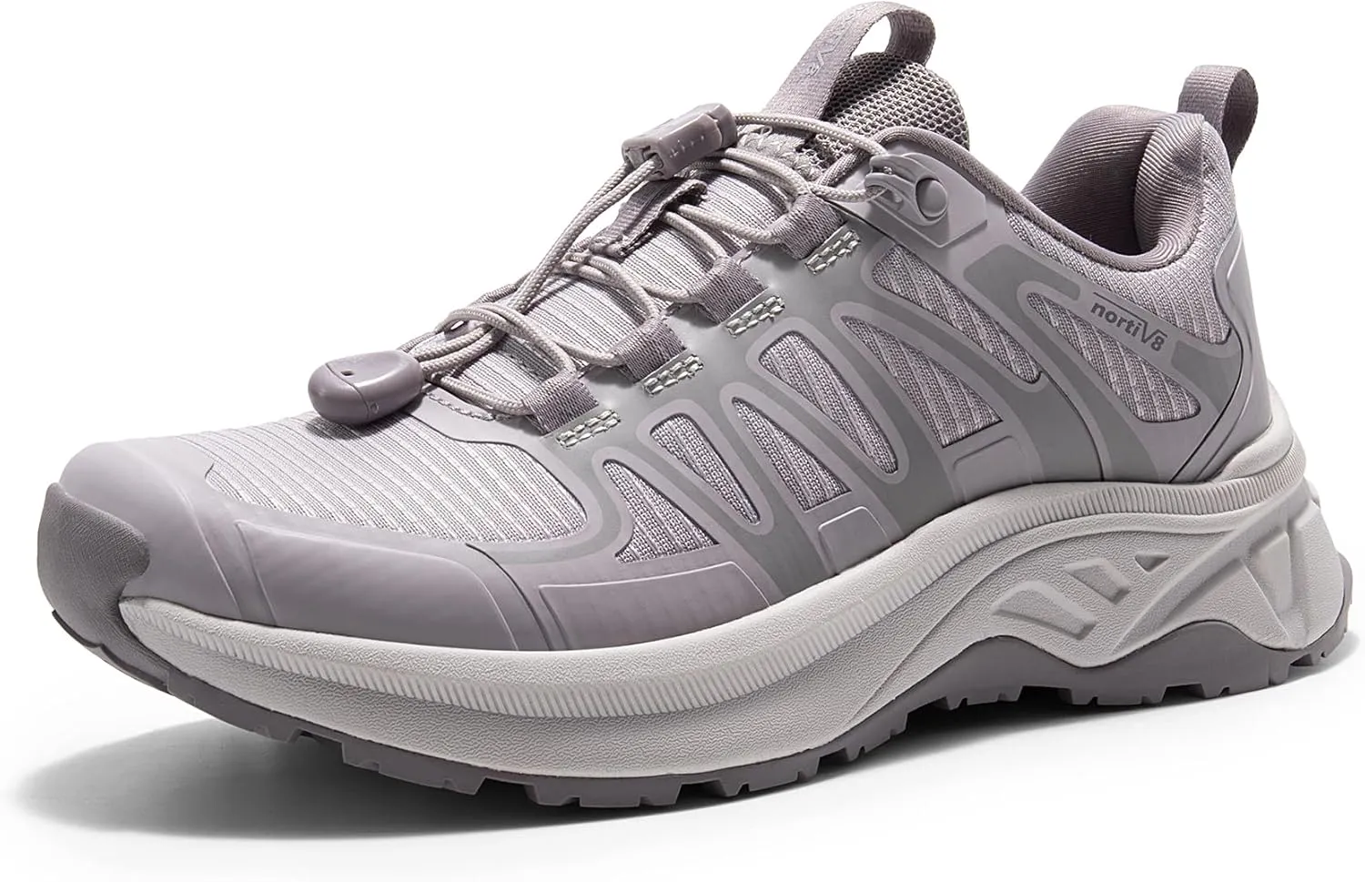 NORTIV 8 Women's Quick Laces Hiking Shoes Lightweight Walking Outdoors Trekking Trails Camping Casual Sneakers