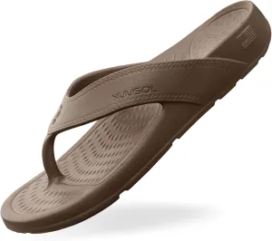 NUUSOL Unisex Cascade Flip Flops; Non-Slip Hiking/Plantar Fasciitis Footwear; Soft Cushion, Lightweight & Comfortable; Arch Support & Textured Footbed, Pain Relief for Joint, Neck & Back Injuries