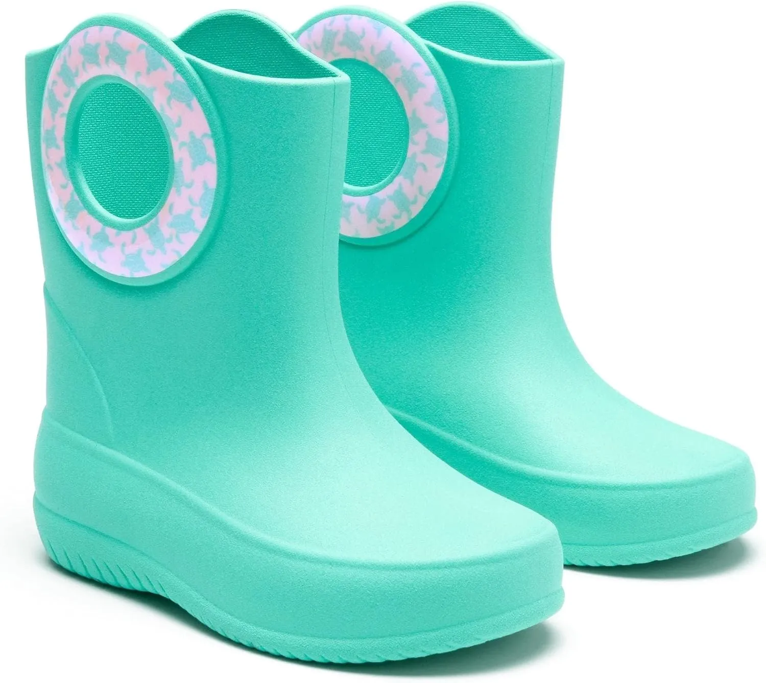 OKABASHI Kid's Kendall Rain Boot | Waterproof Design | Machine Washable | Easy-On Handles | Latex Free | Sustainably Made in the USA
