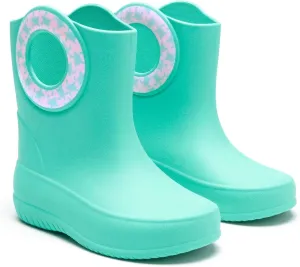 OKABASHI Kid's Kendall Rain Boot | Waterproof Design | Machine Washable | Easy-On Handles | Latex Free | Sustainably Made in the USA