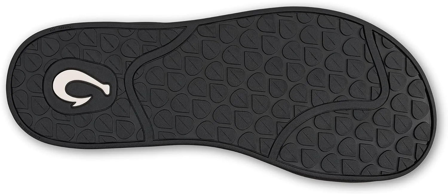 OLUKAI Southshore Women's Everyday Leather Sandals, Full-Grain Leather, Non-Marking Rubber Traction Pads & Compression Molded Footbed