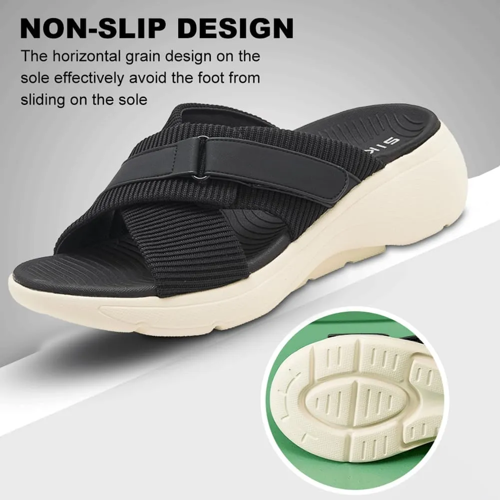 Orthopedic Sandals for Women Comfortable Recovery Slides with Arch Support Plantar Fasciitis Slides Slippers Women Summer